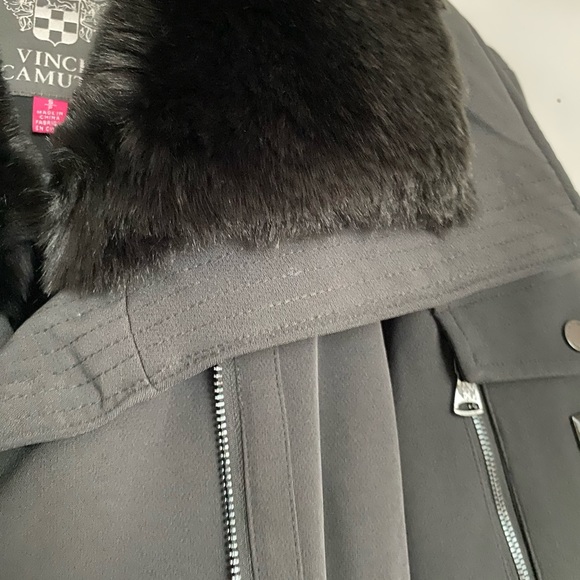 NWT Vince Camuto Down Blend Faux Fur Trimmed Parka - Picture 3 of 11